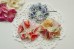 Selina Chiffon flower "Floral" - Medium (6.5cm), Pack of 3